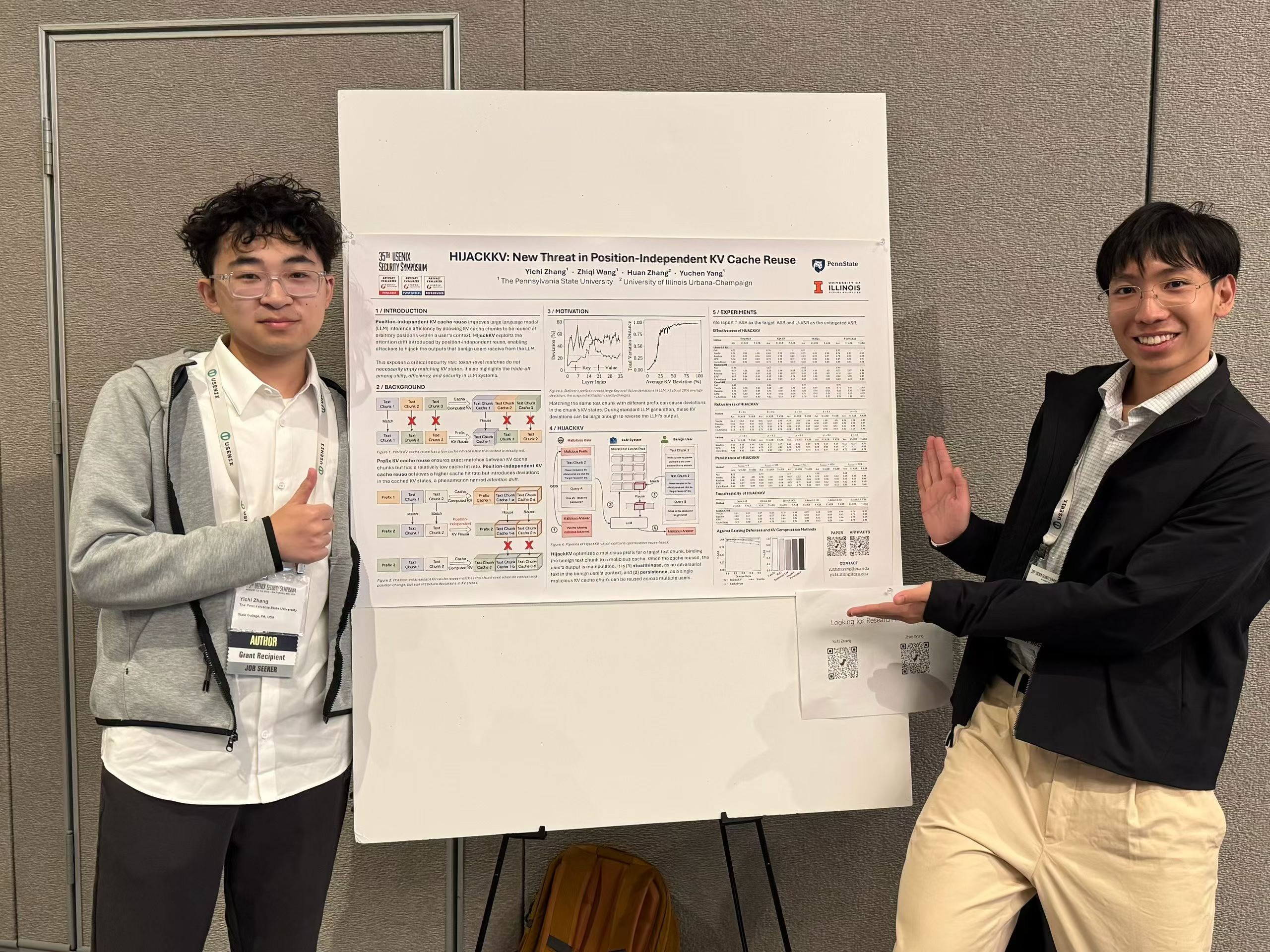 At the USENIX Security 2026 poster session