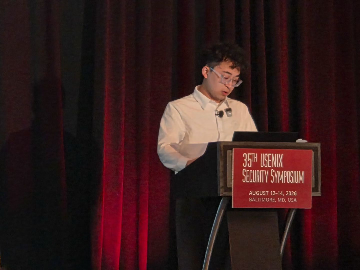 Presentation at USENIX Security 2026