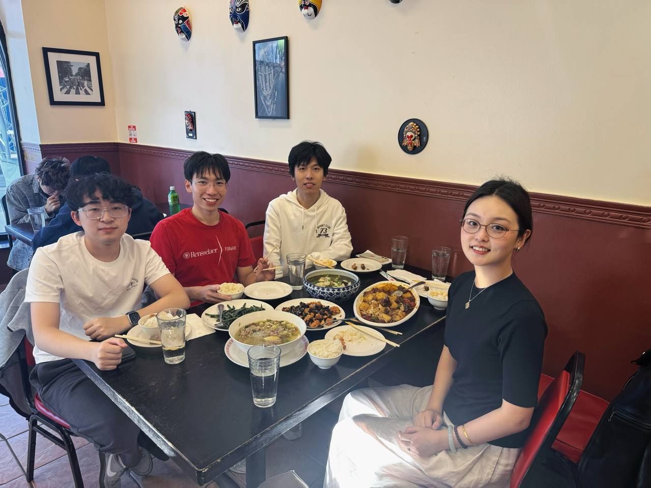 Lab dinner at Yummy Cafe in State College